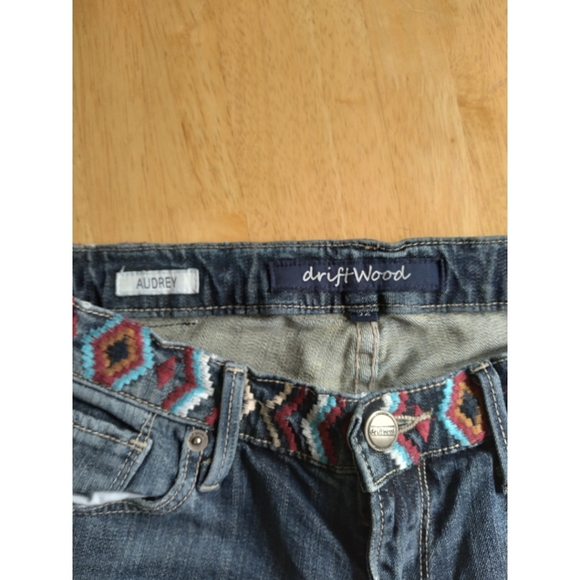 Driftwood Audrey Slim Straight Embroidered Jeans - Picture 4 of 6